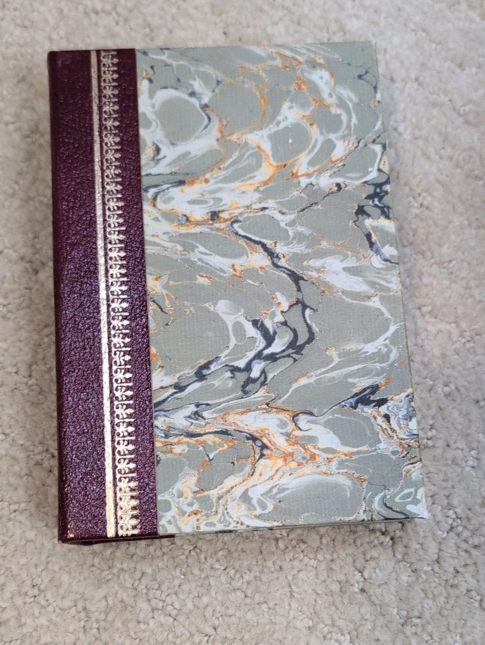 Vintage Huckleberry Finn Marbled Faux Book Box Playing Card Set